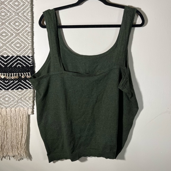 Time and tru hunter green knit tank top - Picture 2 of 6